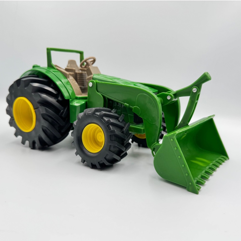 ERTL John Deere Tractor Front Loader Bucket Green Yellow Farm Toy Large